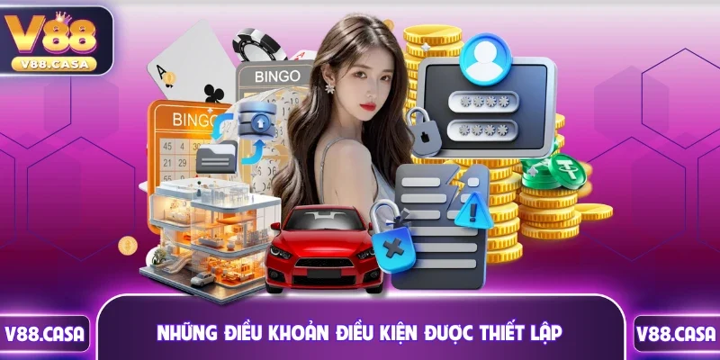 Những điều khoản điều kiện được thiết lập tại cổng game